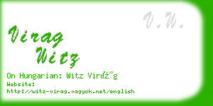 virag witz business card